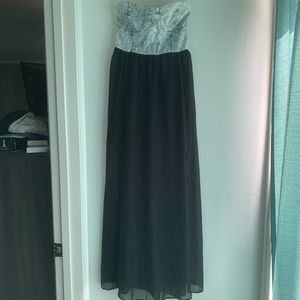 Strapless maxi dress
